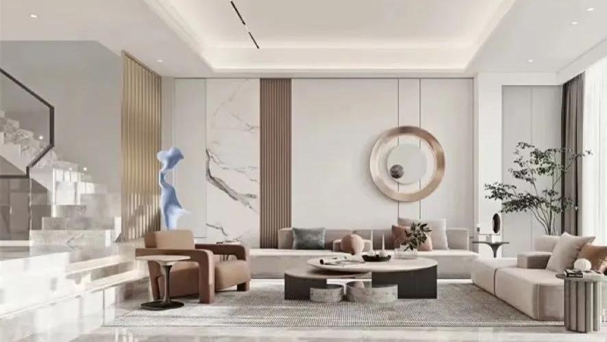 别墅装饰 | 现代轻奢风格287平米别墅装修案例