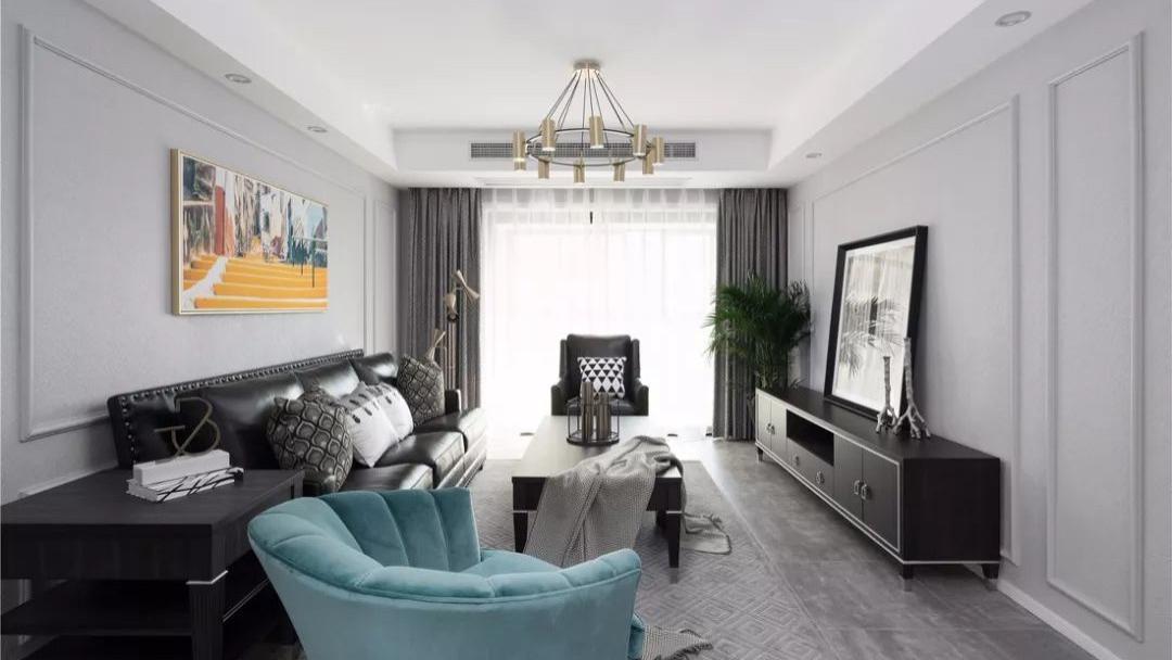 137㎡时尚美式4室2厅，带有现代时尚感，打造轻奢有度的质感生活