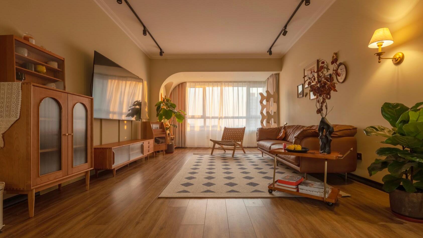 不吊顶不造型，她115㎡家，真的暖到了骨子里，氛围感太好了