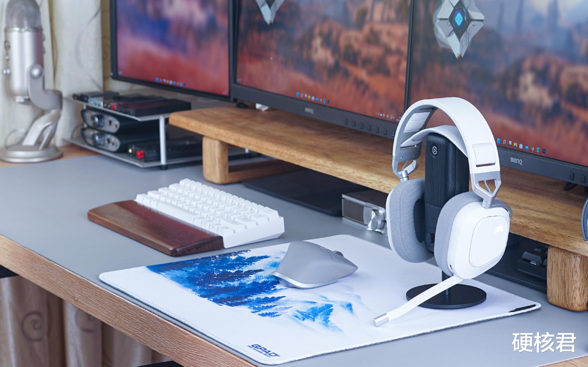 耳机|享受电竞音效的沉浸盛宴！美商海盗船HS80白色版耳机体验！