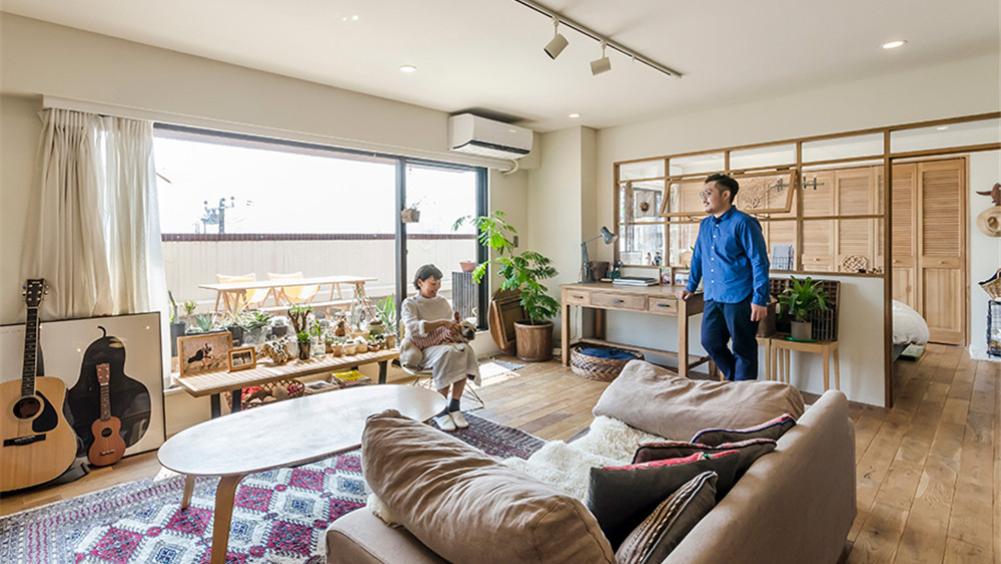 日本80后丁克夫妻的家：100㎡旧房不豪装，却活出别人羡慕的样子