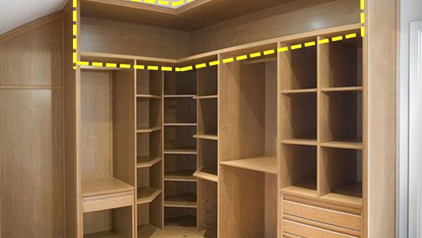 打衣柜还是我有经验，顶部留空一排做收纳，邻居见了回家偷学！