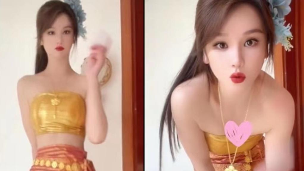 周芷若|最美周芷若又变脸？新晶女郎晒照秀蚂蚁腰，却被嘲滤镜过重认不出