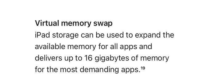 苹果|虚拟内存并不是开启台前调度的必要条件?苹果又在督促你换新平板了