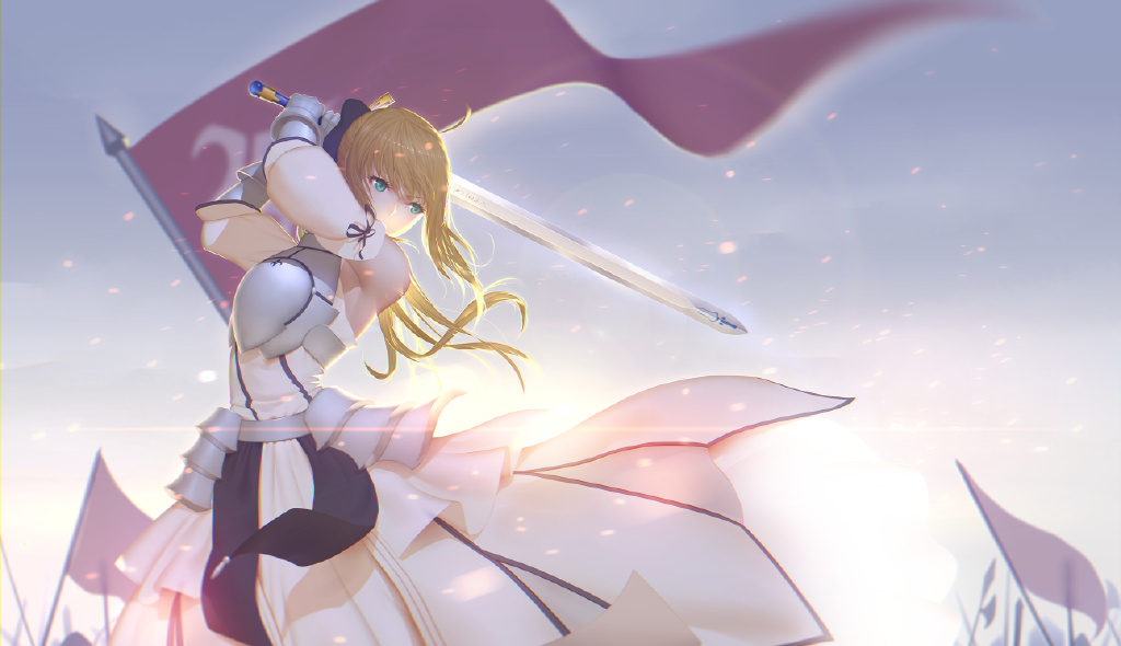 一拳超人|纯白的骑士姬！阿尔托莉雅 Saber Lily 壁纸特辑