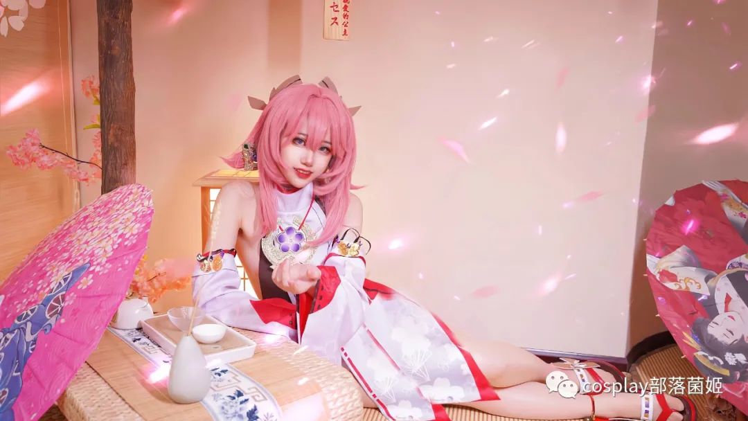 |cos:原神八重神子的长腿cos正片@辞亦