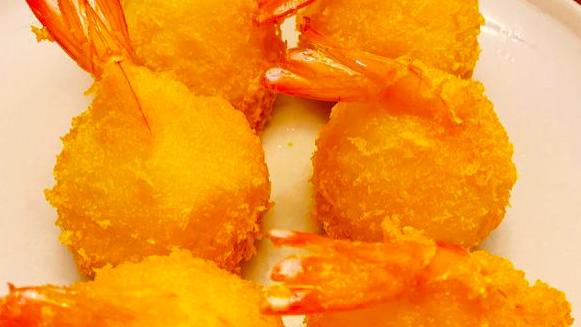 土豆泥|香酥美味停不下来，黄金土豆虾球，高颜值的海鲜美食