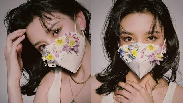 宋祖儿|春日大片玩出新花样！宋祖儿袁冰妍口罩贴花，宋妍霏水钻贴发抢镜