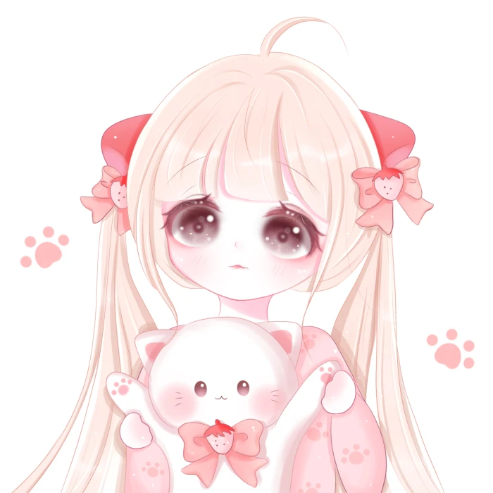 |可爱动漫闺蜜头像|这么难遇见的人，不要轻易说再见