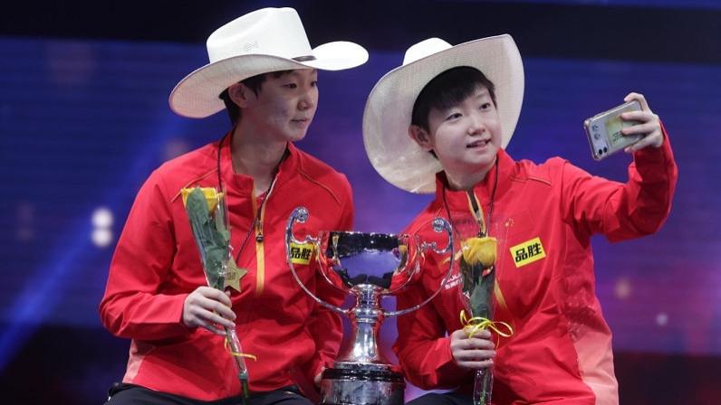 中国队|恭喜刘国梁！海产姐妹3-0夺冠，孙颖莎成大赢家，中国提前包揽5金