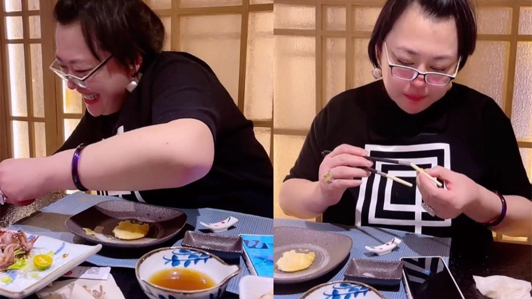 李菁菁|李菁菁一家三口下馆子！患癌后身材恢复好，小21岁老公直喊傻媳妇