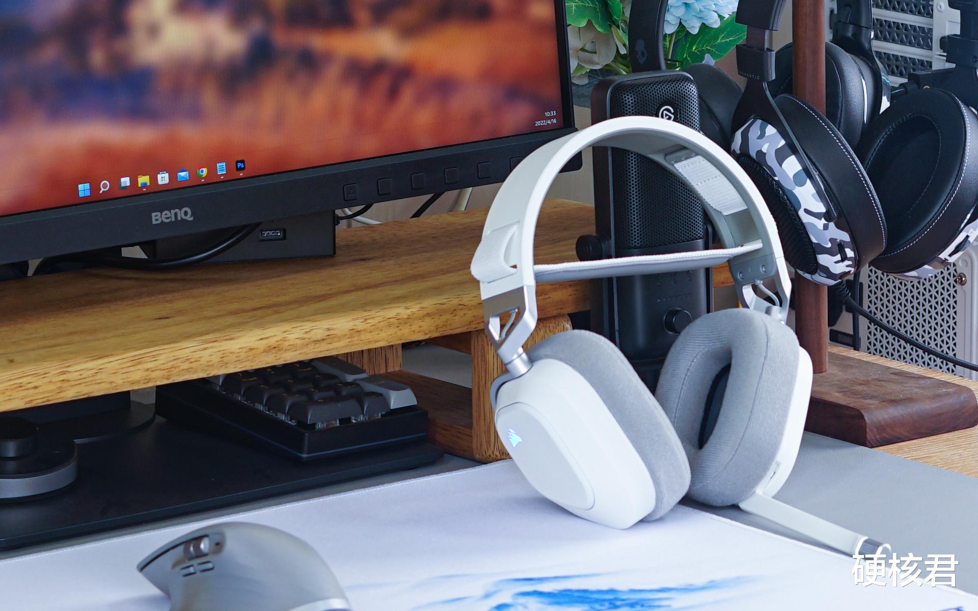 耳机|享受电竞音效的沉浸盛宴！美商海盗船HS80白色版耳机体验！