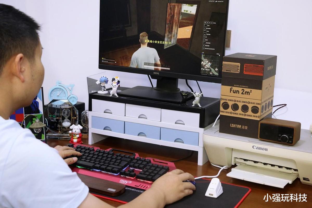 算法|机甲外观带炫彩底座，三模连接，达尔优A950电竞无线游戏鼠标体验