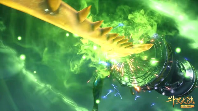 比比东|斗罗：比比东巨型镰刀魂骨压制唐三昊天锤，唐三悄悄使用无敌金身