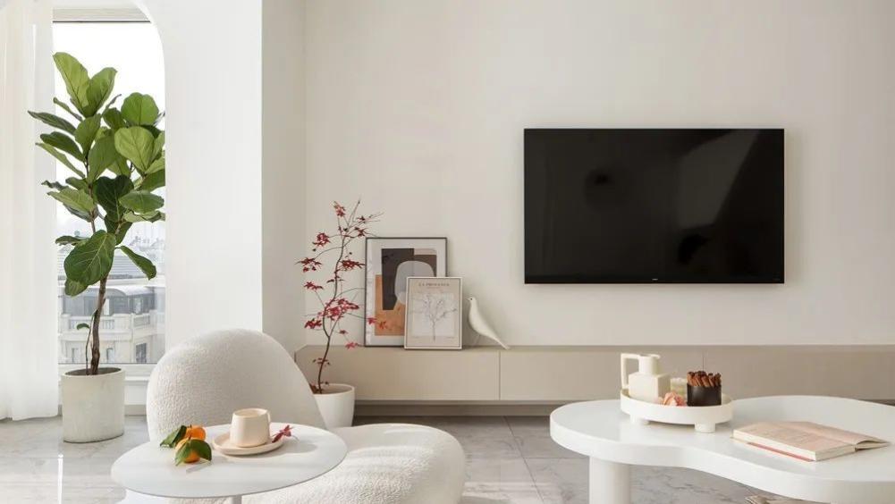 150m2奶油风+留白：他家小复式不拆不改，颜值、功能全都有！