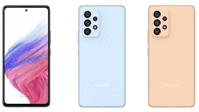 5G|蓝色和橙色：Galaxy A53 5G的官方渲染多了两种别致颜色