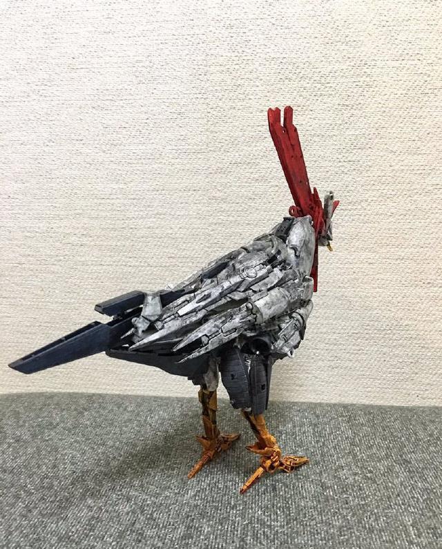 模型|高达模型剩余板件拼凑“贺年鸡达”