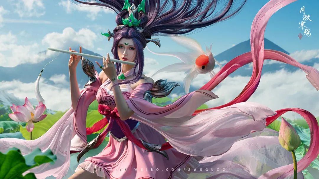 |《英雄联盟》玉剑传说迦娜，质感炸裂，精美用心第一眼以为是原画