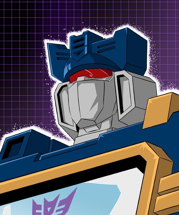 经典|变形金刚G1动画经典角色胸像插画，擎天柱有两张