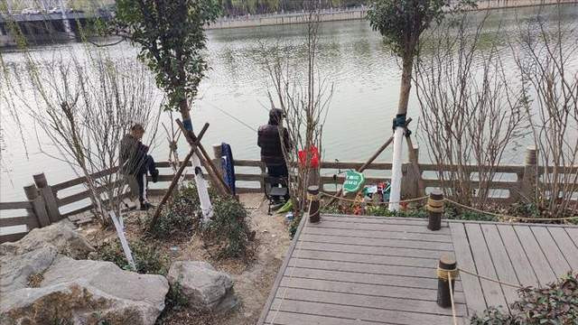 山东省|山东一河边聚集大量钓鱼人，绿化踩成路垃圾遍地，更有人现场售卖