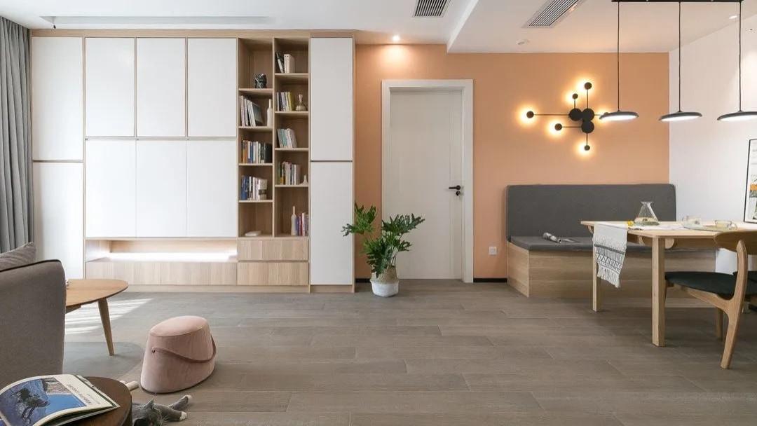 72㎡的小户型好精致，过道设吧台，餐厅加卡座，有颜值更有情调