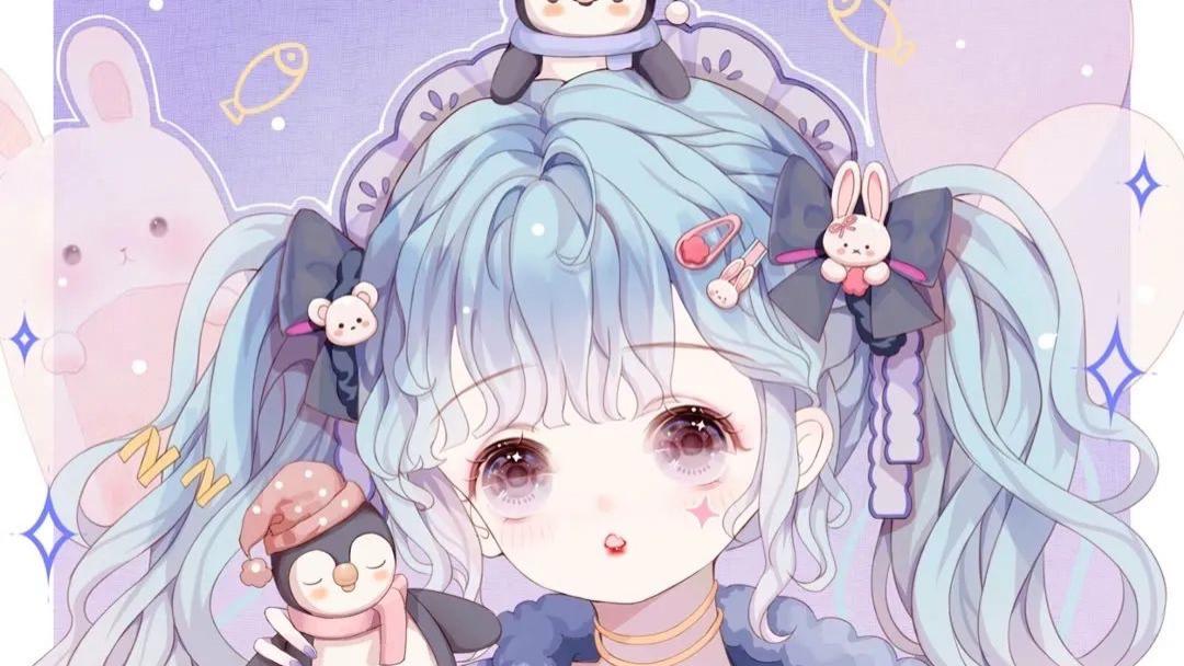 |动漫女生头像|爱总是在最深时，落下帷幕