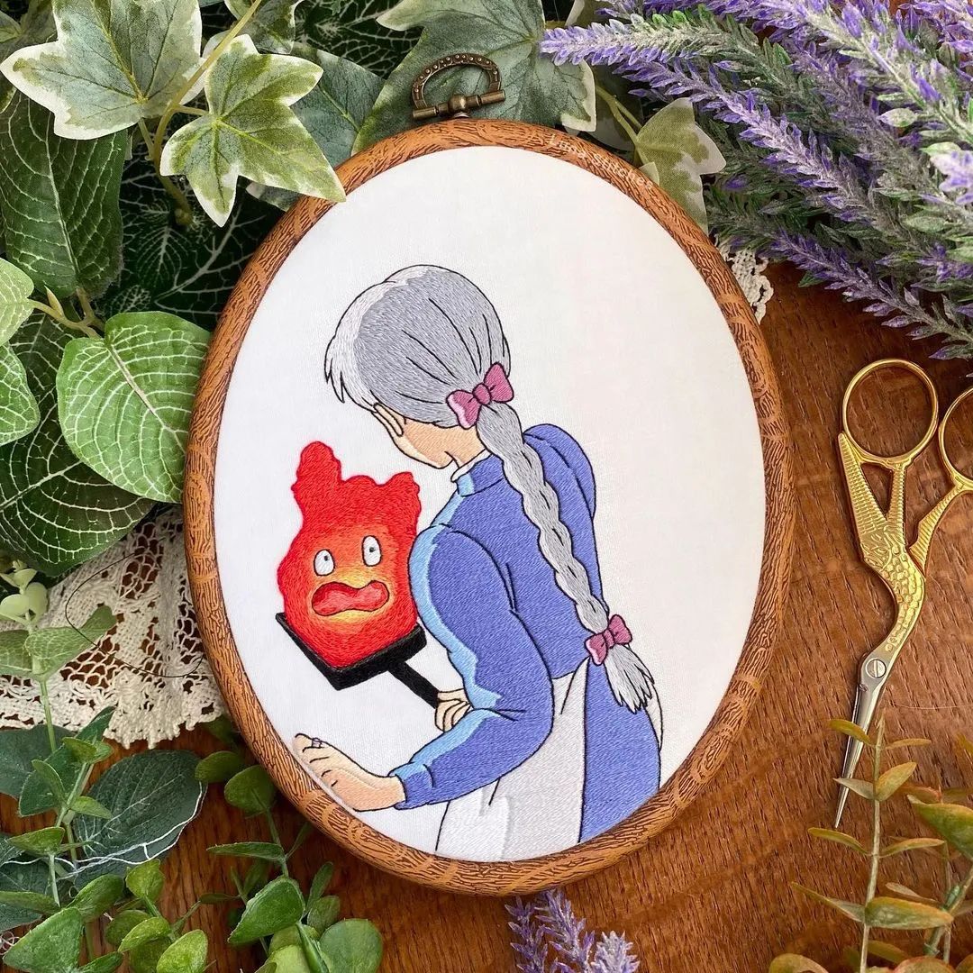 宫崎骏|宫崎骏动画迷大爱的刺绣作品