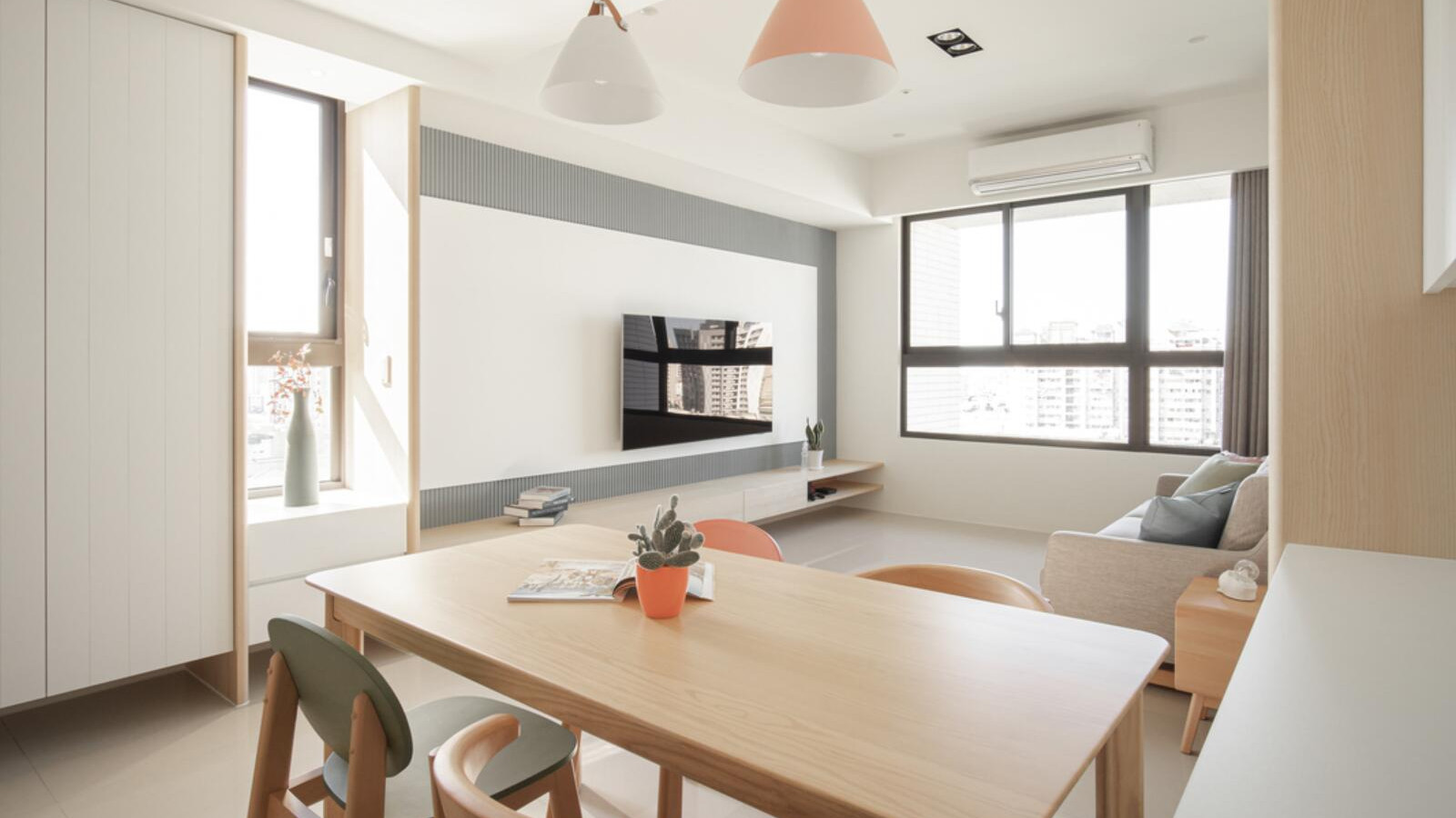 往往越省钱的装修，其实越实用，看她66㎡小家，一进门就很清爽