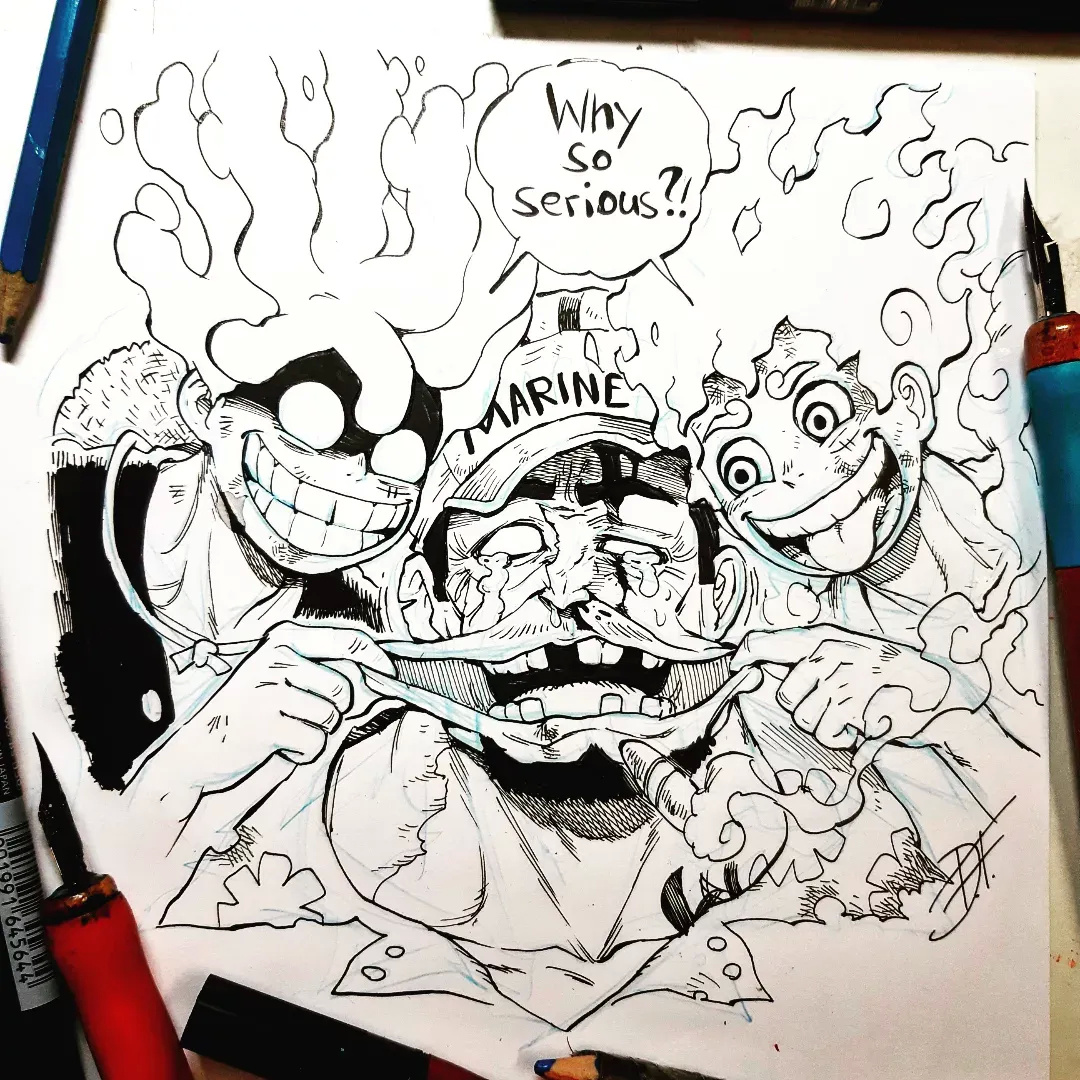 |海贼王:完虐凯多,锤哭赤犬,吓坏黑胡子,路飞在他的笔下超神了