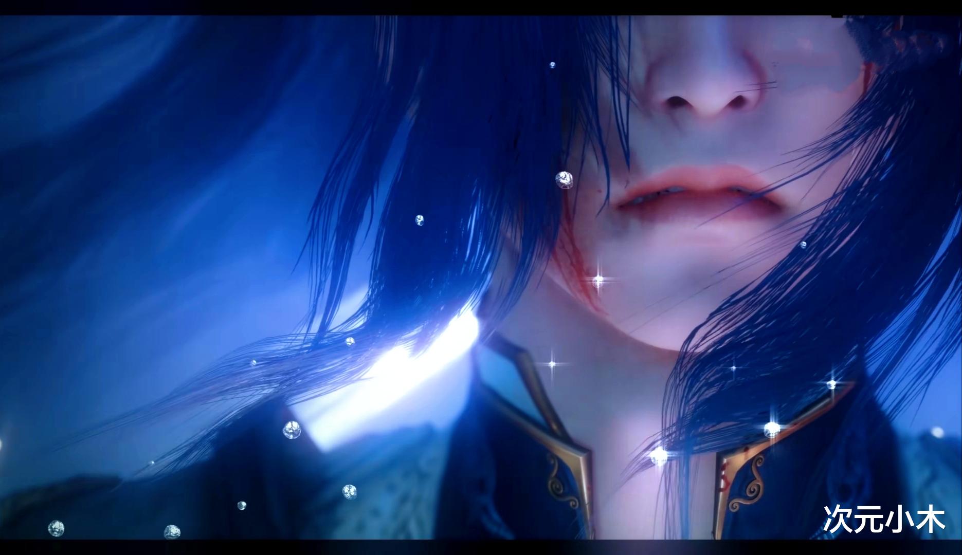 小舞|网友自制小舞战损壁纸，45度落泪绝了，样子好凄美