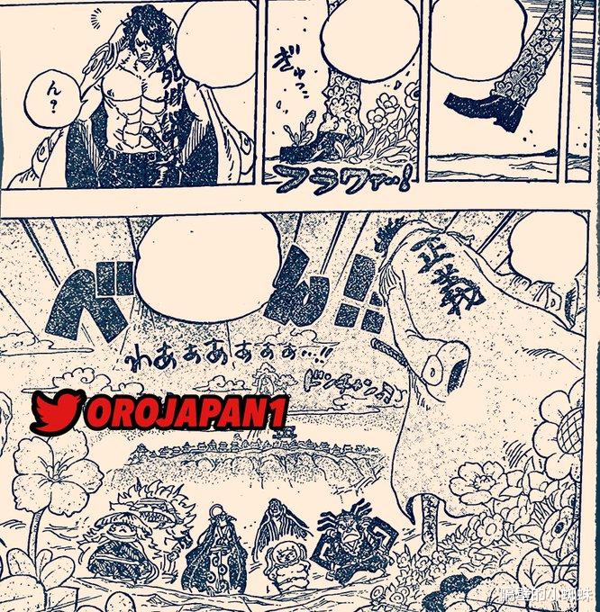 布鲁克|海贼王1054话漫画图,桃之助单挑绿牛,香克斯没打算跟路飞见面