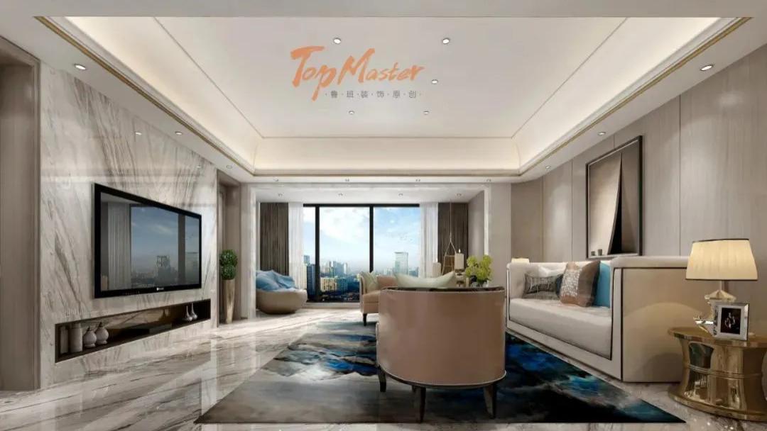 【鲁班装饰】山海春风172㎡现代简约风格，天空之城。