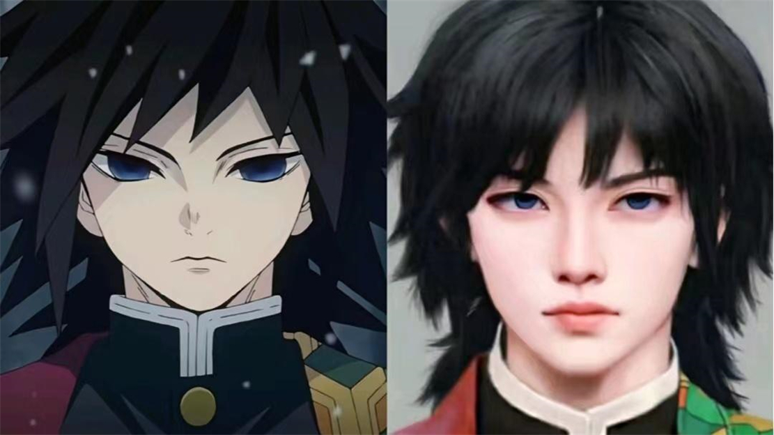 ai|鬼灭之刃九柱AI真人化,蝴蝶忍颜值惊艳全场,大哥眉毛神还原