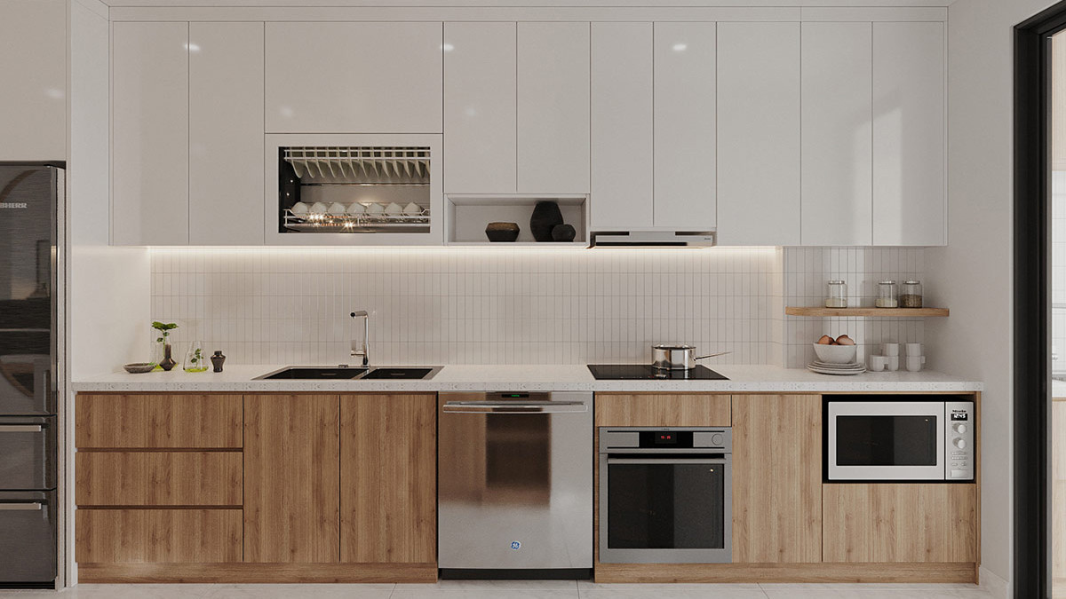 白色与原木的碰撞，感受到温暖舒适！