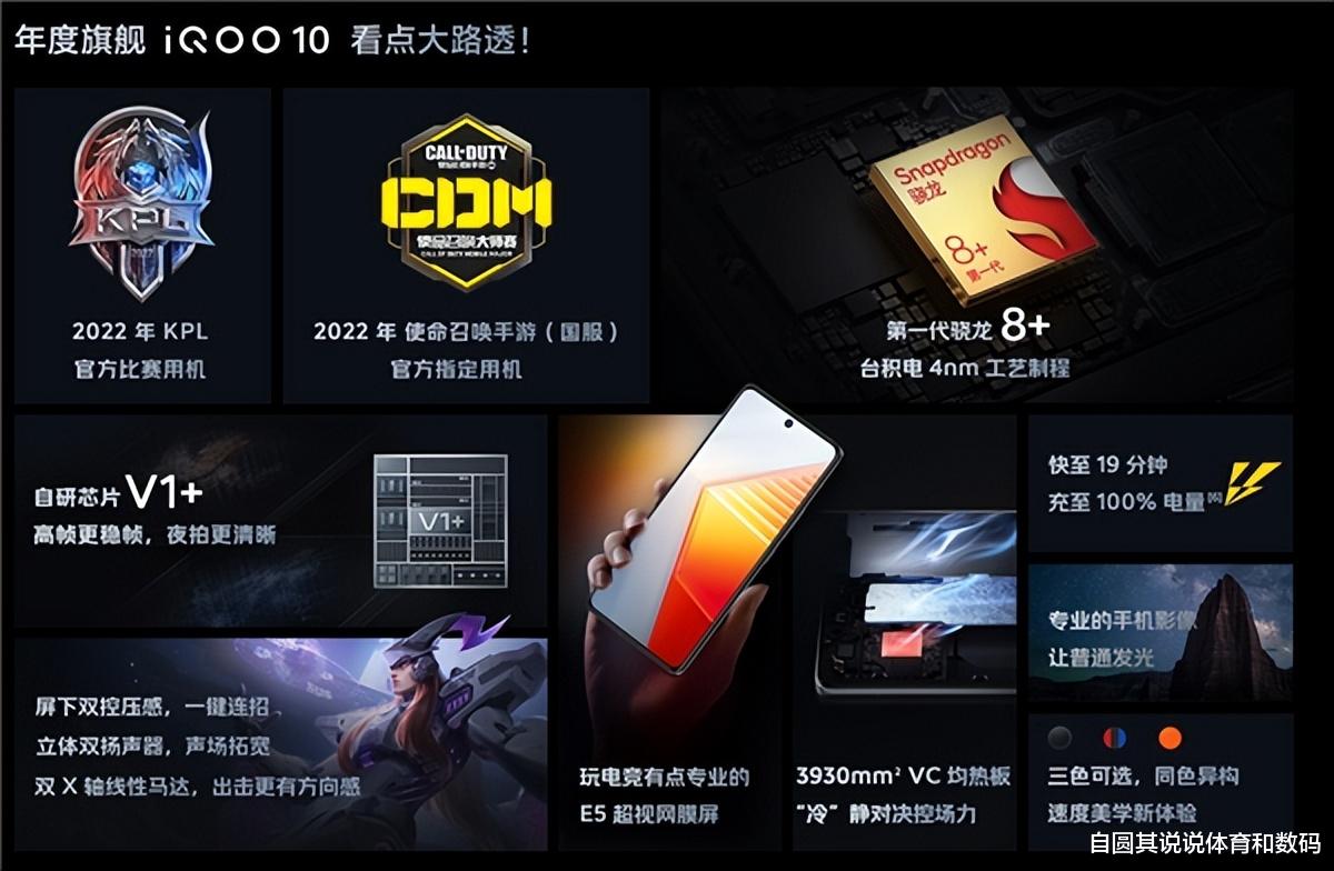 折叠屏|iQOO10发布,一款直屏旗舰,屏幕护眼技术做得不错