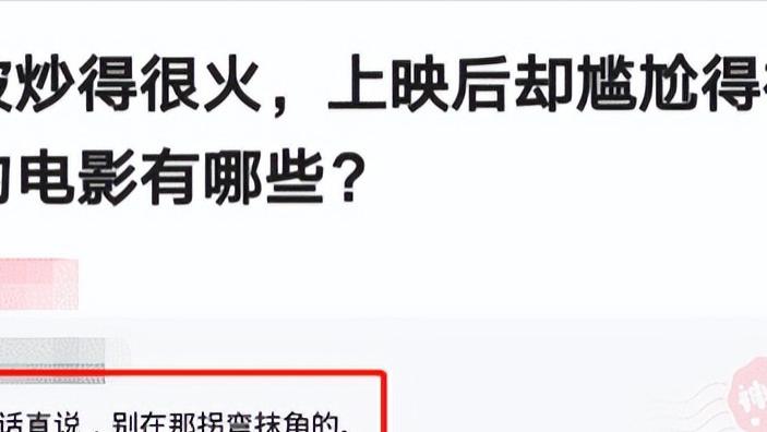 |“有哪些之前被炒的很火，上映后却票房尴尬的电影？”评论很皮