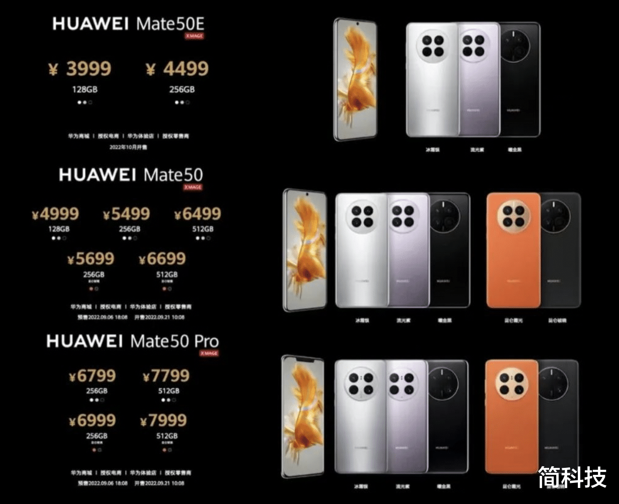 机械键盘|3999 元起！华为 Mate 50 系列正式发布