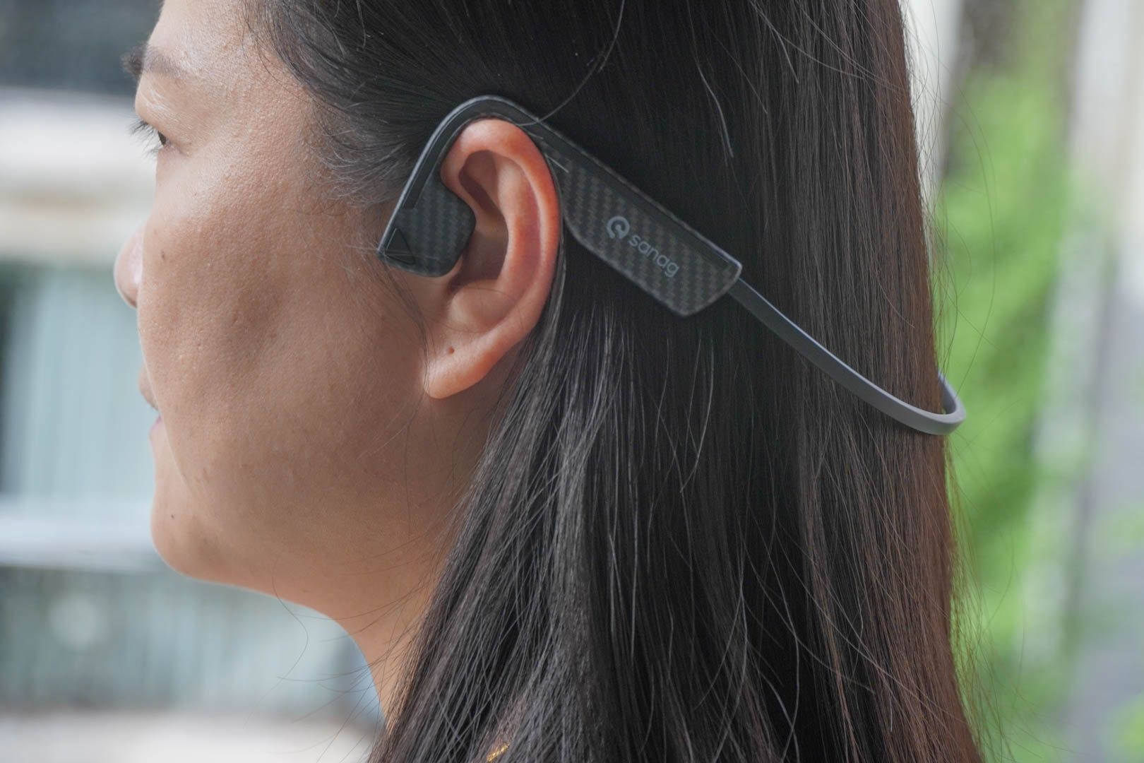 蓝牙耳机|碳纤科技, 机能风尚--英国sanag塞那骨传导二代气传导蓝牙耳机