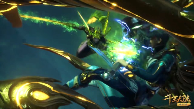 比比东|斗罗：比比东巨型镰刀魂骨压制唐三昊天锤，唐三悄悄使用无敌金身