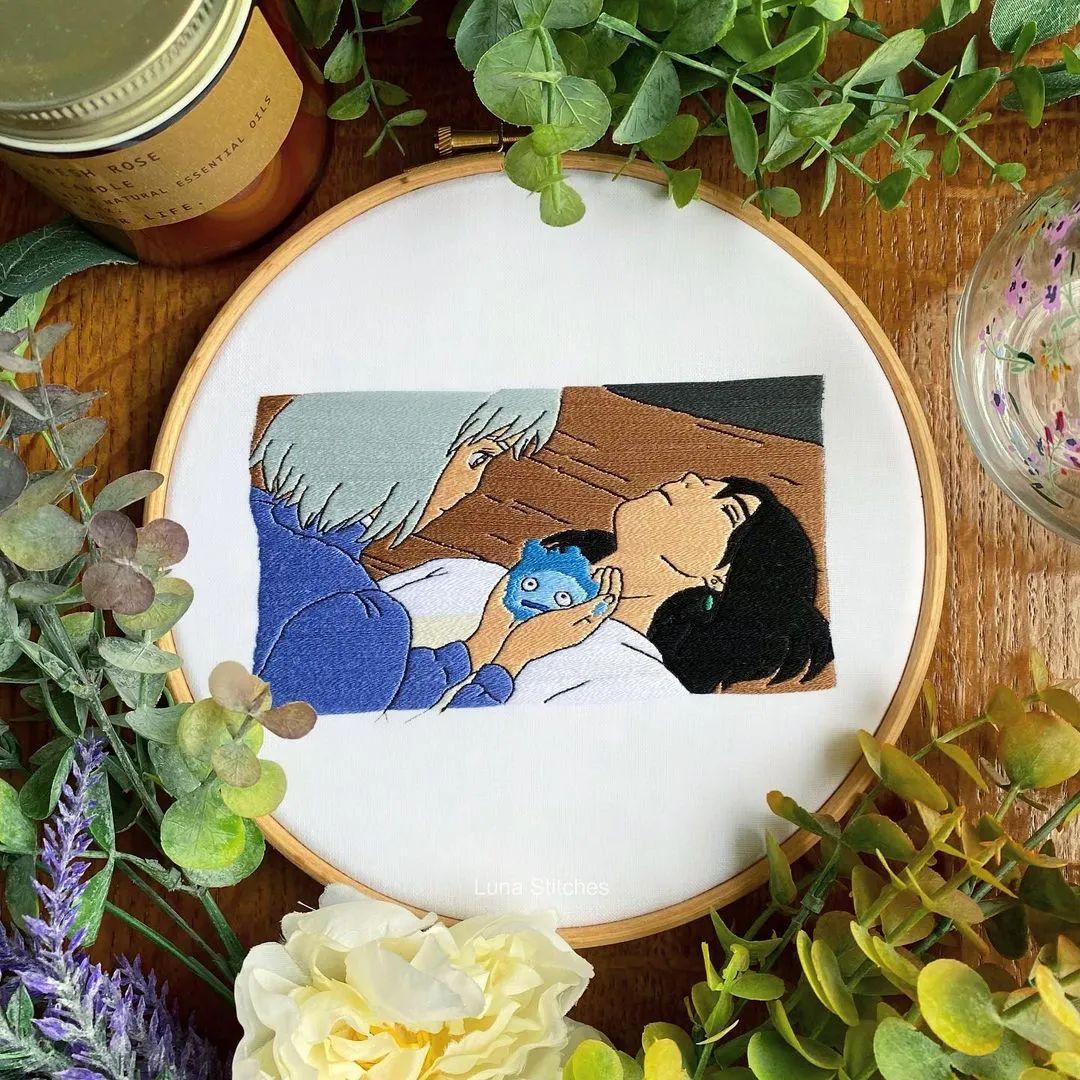 宫崎骏|宫崎骏动画迷大爱的刺绣作品
