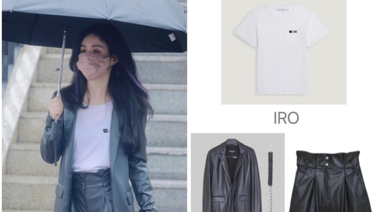 赵丽颖|赵丽颖首次尝试“暗黑”造型，留紫色公主切，穿一身皮衣好酷