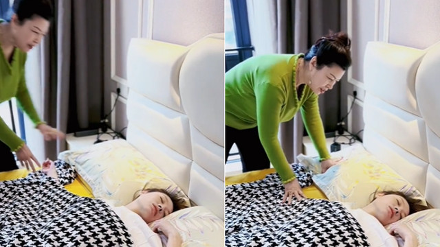 葛荟婕|汪峰前妻撒娇赖床太可爱！手臂大片纹身惹眼，闭眼靠墙刷牙好真实