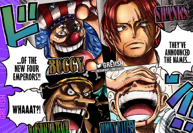 海贼王|海贼王1053，新四皇公布后，民众很惊讶，基德暴走，明哥想自杀