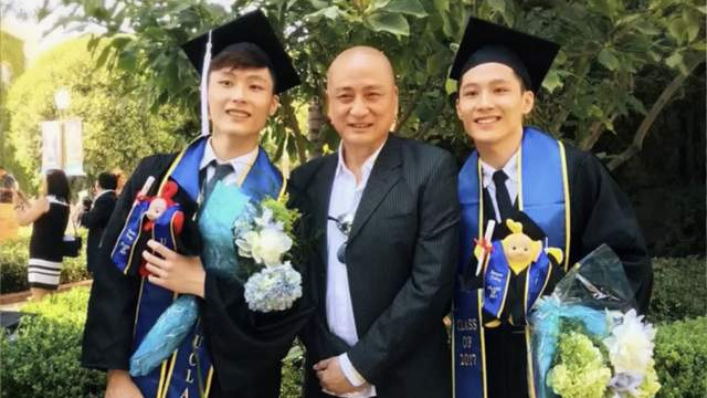 汤镇业|汤镇业晒双胞胎儿女为高考加油，俩儿子颜值高，俩女儿像妈妈