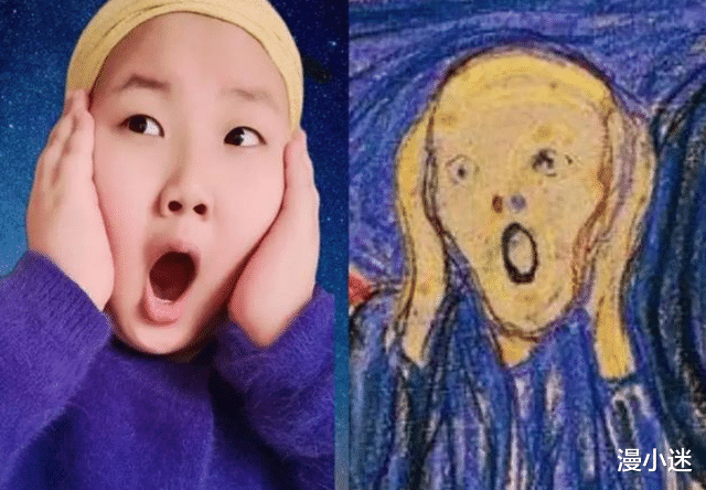 00后|小学生COS世界名画,相似度超高,网友:让你模仿没让你超越