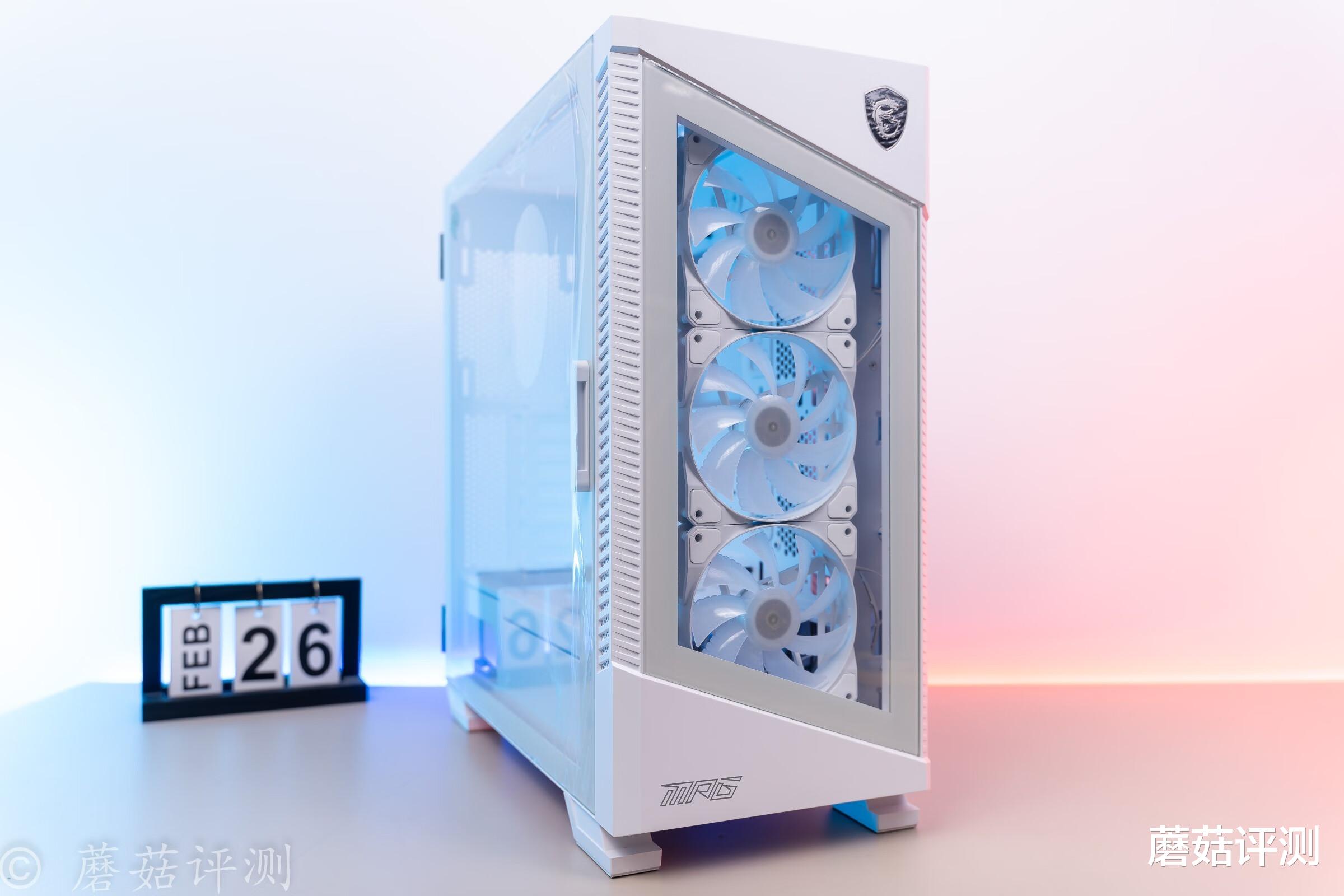 机箱|细节出色，体验优秀，颜值高、微星刀锋100R白色中塔机箱 评测