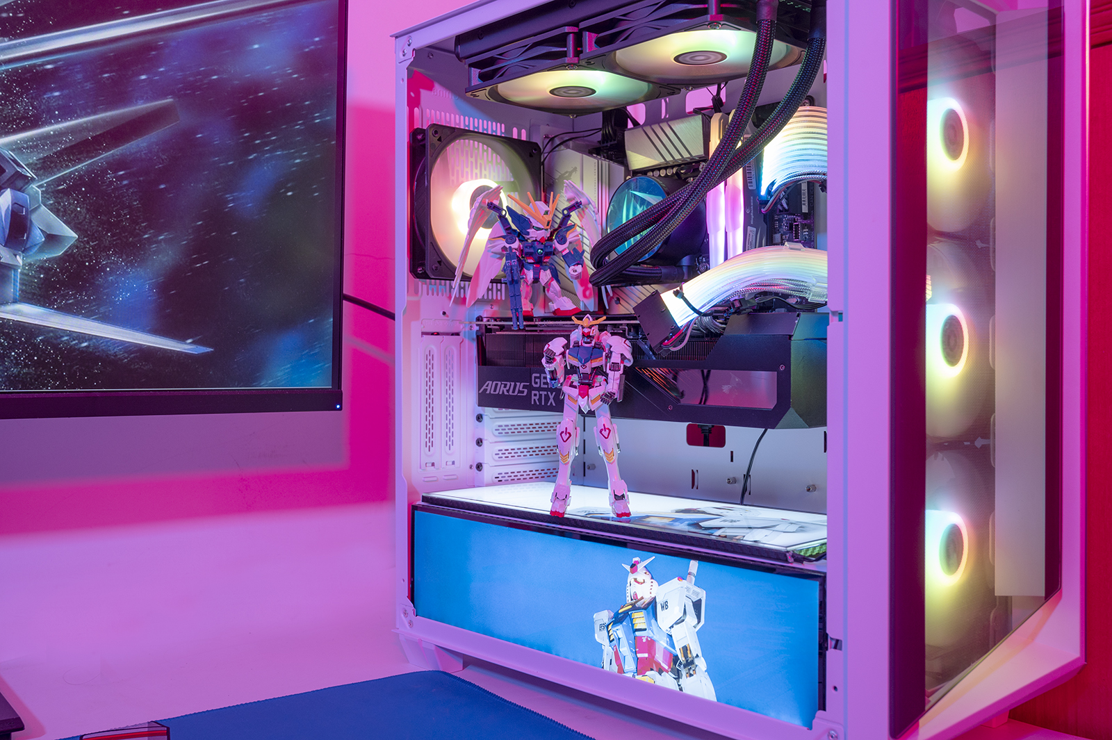 华为mate|生于1979,萝卜控圆梦,威刚XPG幻境双透机箱 机动战士主题装机