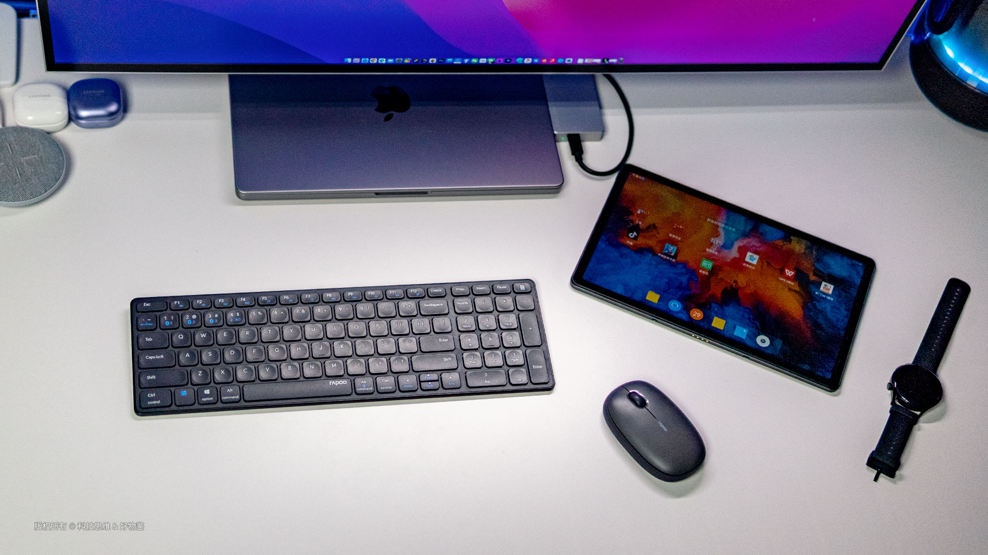 雷柏|办公室必备性价比键鼠，雷柏E9350刀锋键盘+M650静音无线鼠标体验