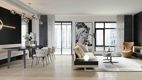 别墅装修|175m2自然主义极简装修风格赏析