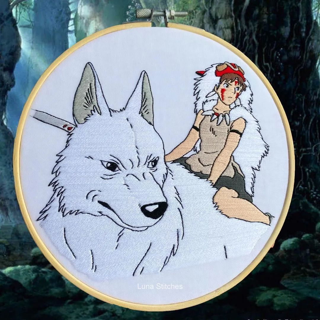 宫崎骏|宫崎骏动画迷大爱的刺绣作品